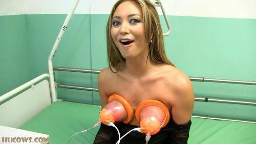 Natalia Forrest explains - the electronic breast training machine [FullHD, 1080p] [HuCows.com] - Pumping