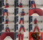 Blonde Skirt Red Pantyhose [FullHD, 1080p] [Scat] - Extreme