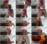 Blonde Dress Fishnets Bomb Poop - Pooping! [FullHD, 1080p] [Scat] - Extreme