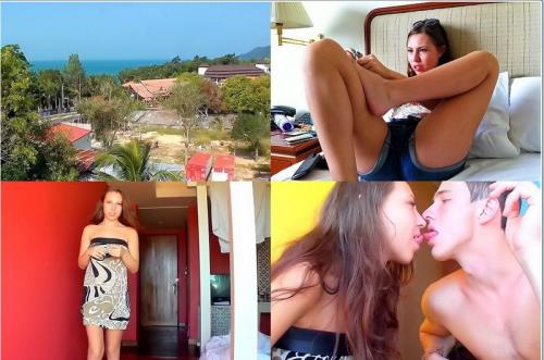 Anya, Slava - Sex tour to Thailand - Shower sex video and beach blowjob
