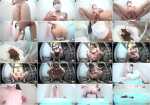 Naked japanese girls in resperator pooping in bathroom. FullHD 1080p [Closeup, Defecation, Amateur shitting]