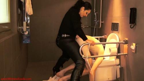 Mistress Ezada Sinn - Strapon Fucked Toilet Slave [FullHD, 1080p] [MistressEzada.com]
