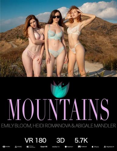 Emily Bloom, Heidi Romanova, Abigale Mandler - Mountains (06.10.2019/TheEmilyBloom.com/3D/VR/UltraHD 4K/2880p)