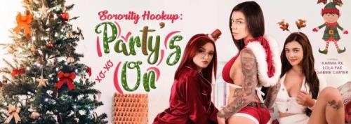 Gabbie Carter, Karma Rx, Lola Fae - Sorority Hookup: Party's On (12.01.2020/VRBangers.com/3D/VR/UltraHD 2K/2048p) 