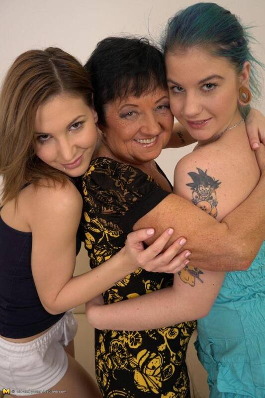 Niki (19), Chanel (21), Hanna D. (68) - Lesbians [SD] - Mature.nl, Old-and-young-lesbians