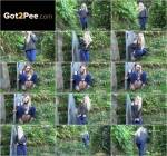 Young Girl - Tight blue denims - Outdoor (FullHD 1080p)