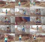 Teen Girl - Blue Leggings Waterfall (FullHD 1080p)