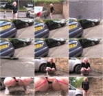 Mish Mayfair - Young girl pissing near the car (HD 720p)