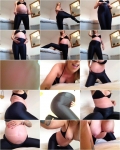 Clips4sale.com: Charlie Z - 29 weeks pregnant bursting out of my tight shiny yoga pants [SD] (101 MB)