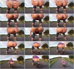 Scat Porn: Shitting on the road - Solo Outdoor (FullHD/1080p/117 MB) 25.09.2016