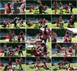 Celine Noiret, Daria Glower - Piss Party With The Pool Boys (HD 720p)