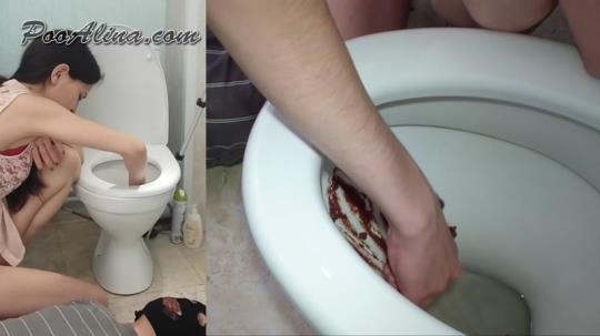 Scat Porn: Toilet slave swallows Alina shit - Femdom Scat (FullHD/1080p/403 MB) 28.05.2017