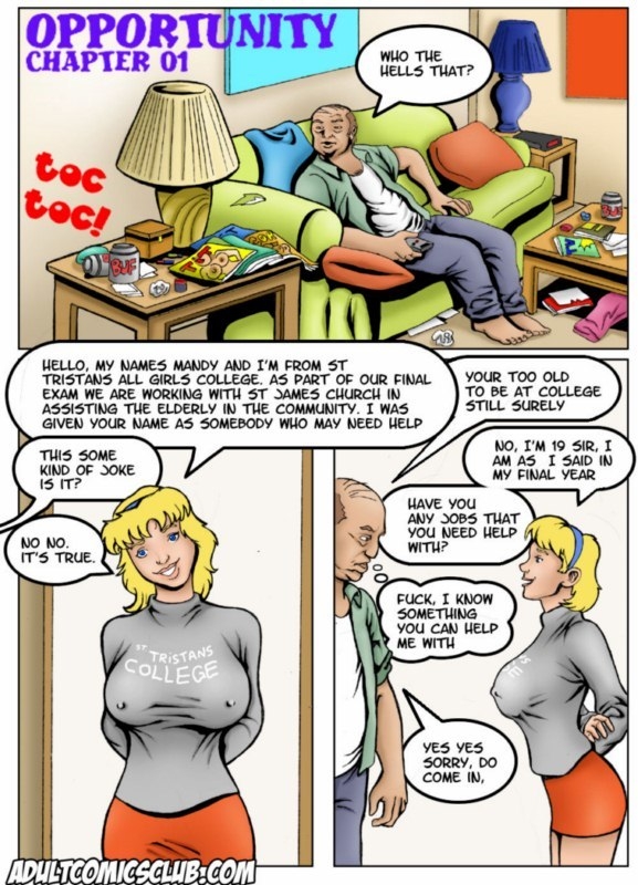 Old mans Opportunity to have sex with sexy blonde teen - Chapter 1 by Adultcomicsclub [12  pages]