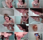 Alina pukes and pooping in toilet - Scat and Vomit (FullHD 1080p)