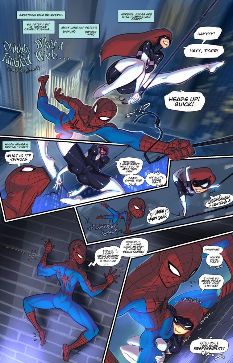 Spiderman from Marvel in parody - What a Tangled Web from Fred Perry [4  pages]