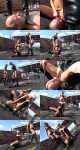 Young-Goddess.com: Two bitches pissed off the slave on the roof [61.3 MB / SD / 480p] (Pissing) + Online