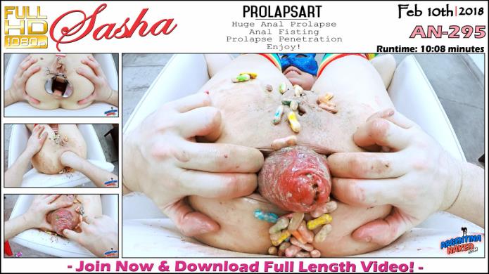 PROLAPSART - Huge Anal Prolapse, Anal Fisting, Prolapse Penetratian Enjoy [AN - 295] / Sasha / 16-09-2018 [FullHD/1080p/MP4/770 MB] by XnotX