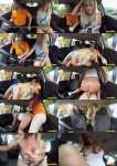 FakeDrivingSchool.com: Rebecca Jane Smyth - Sloppy titwank and backseat blowjob [631 MB / HD / 720p] (Amateur)